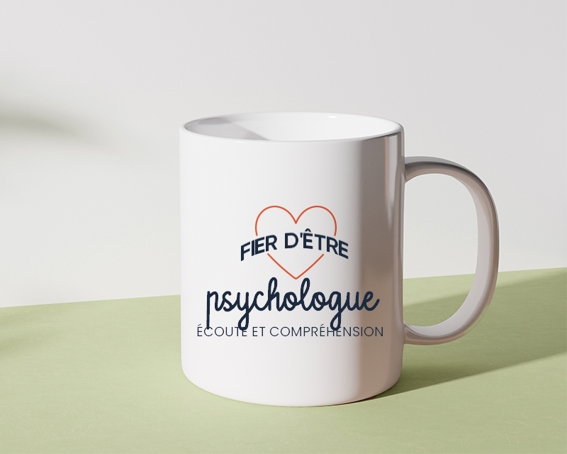Mug personnalisable - Fier d'être psychologue