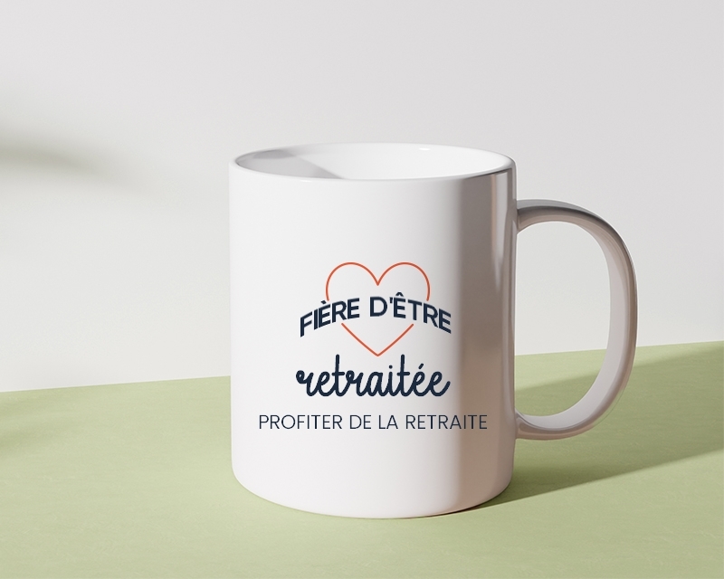 Mug personnalisable - Fière d'être retraitée