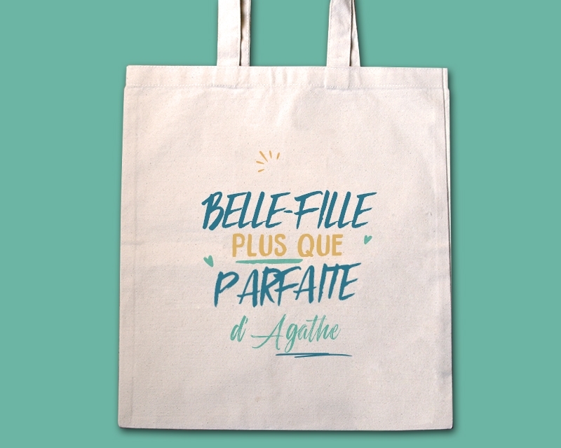 Tote bag personnalisé - Belle-Fille la plus...