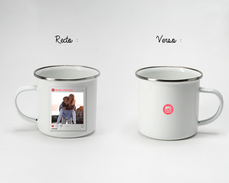 Mug émaillé Personnalisable - Instamoment