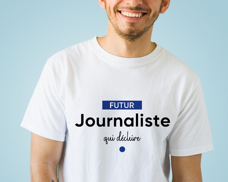 Tee-shirt Homme à personnaliser - Futur journaliste
