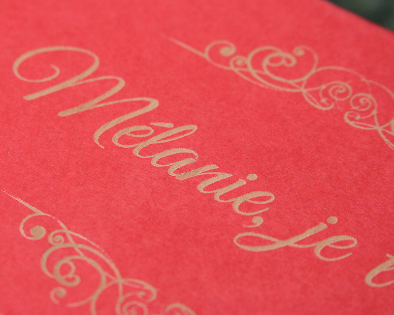 Certificat d'authenticité de la rose en or