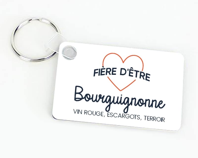 Porte-clés personnalisable - Fière d'être Bourguignonne