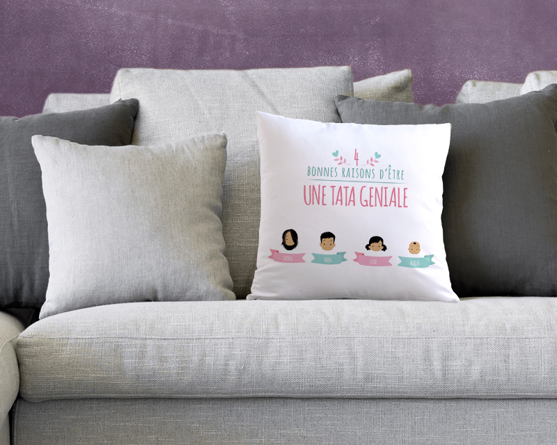 Coussin Les bonnes raisons d'être Family Circus