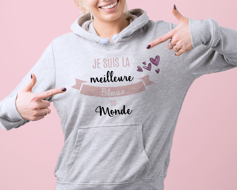 Sweat à capuche Personnalisable - Je suis la meilleure