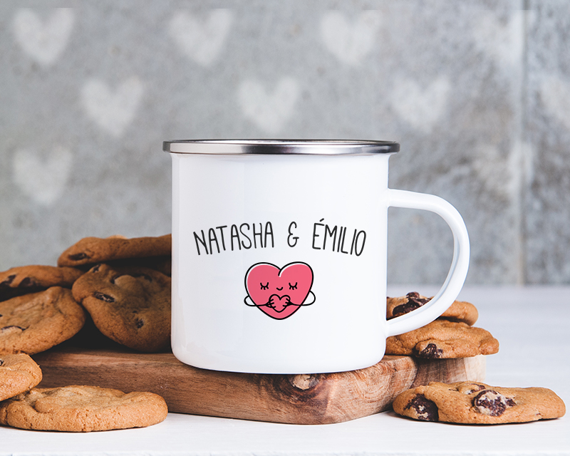 Mug émaillé Personnalisable - En Amoureux