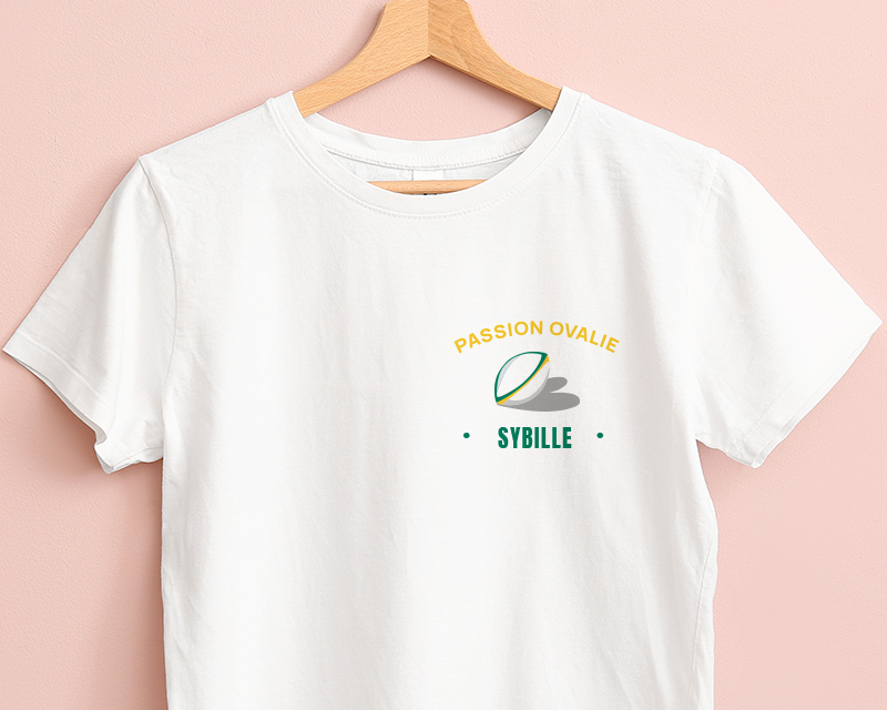 T-shirt femme personnalisé - Passion Rugby