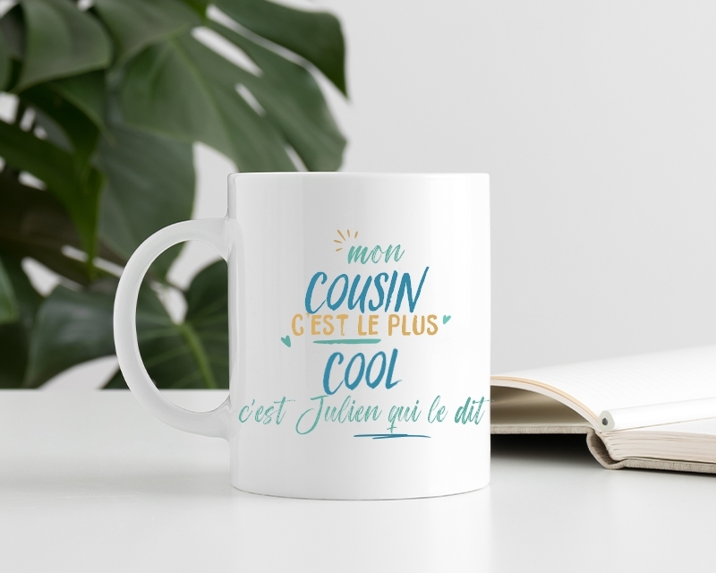 Mug personnalisé : Cousin le plus...