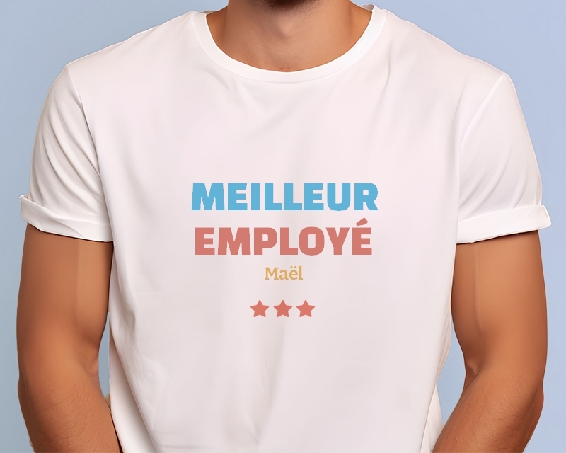 Tee-shirt Homme personnalisable - Meilleur Employé