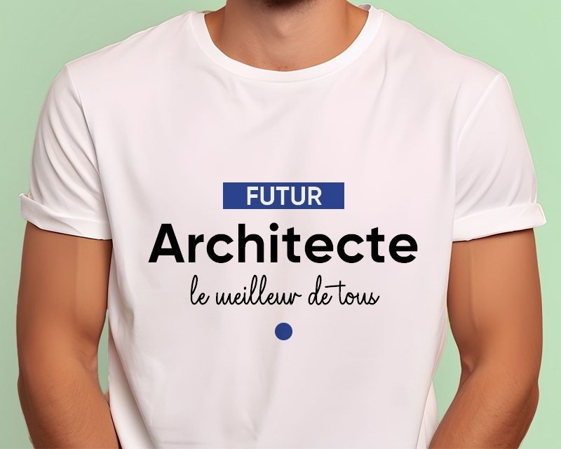 T-shirt Homme personnalisé - Futur architecte