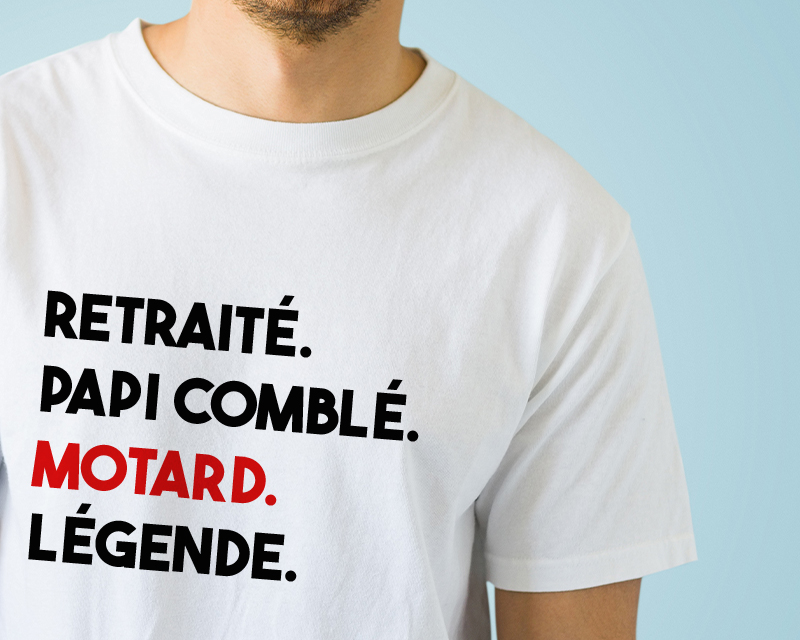 Tee shirt personnalis message moto pour homme Cadeaux