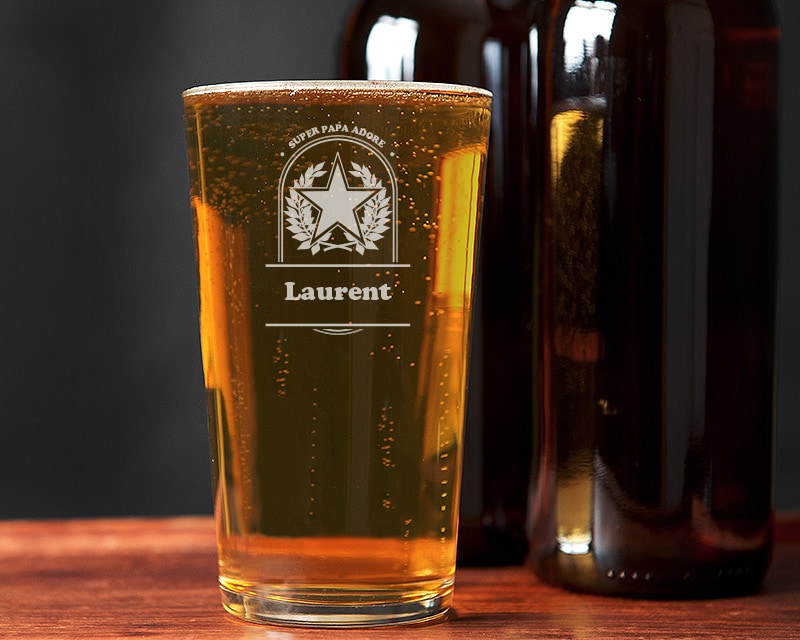 Verre à bière personnalisé