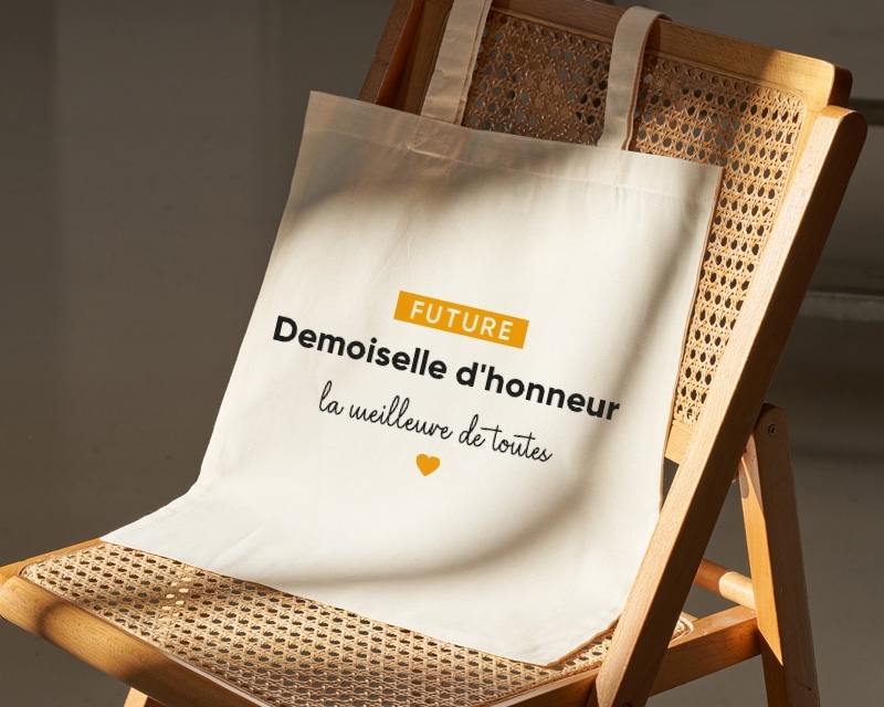 Tote bag personnalisable - Future demoiselle d'honneur