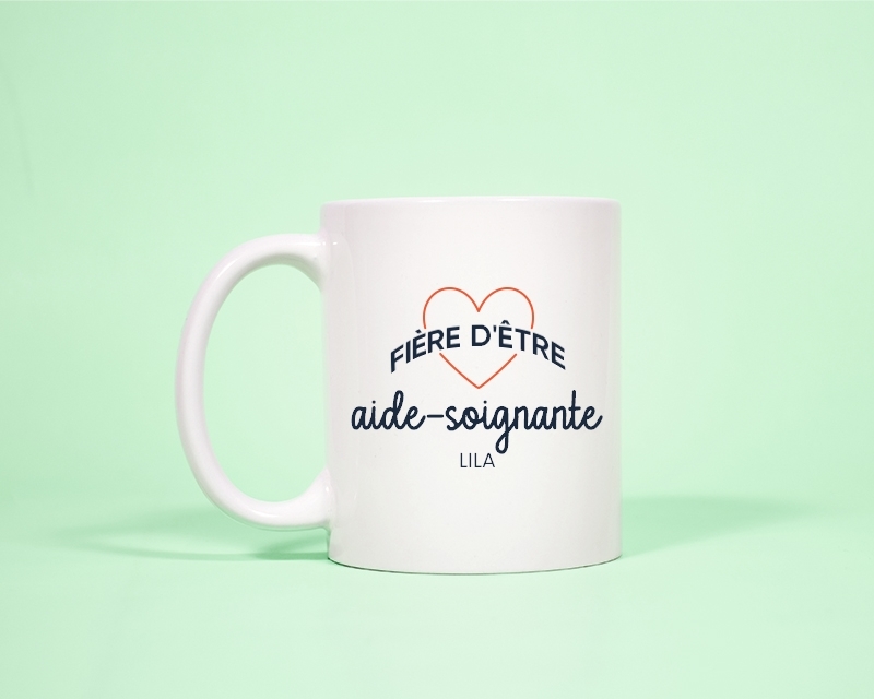 Mug personnalisable - Fière d'être aide-soignante