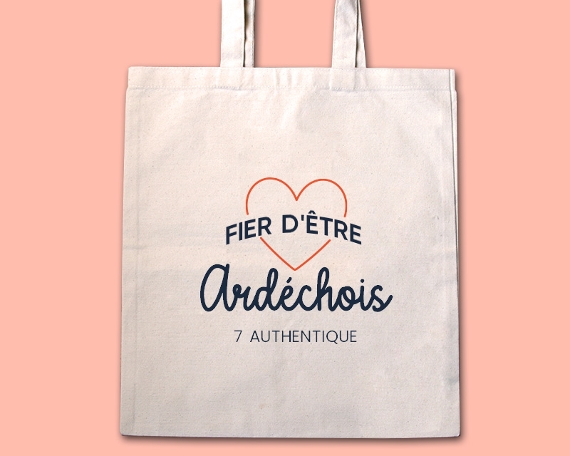 Tote bag personnalisable - Fier d'être Ardéchois