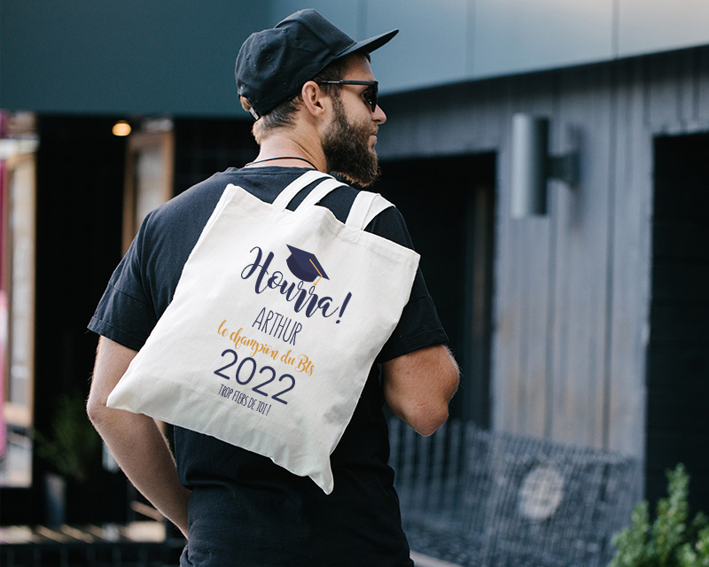 Sac en toile personnalisable Diplôme