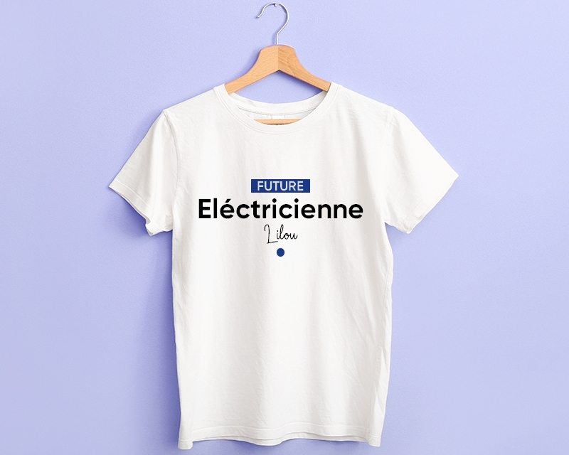 Tee-shirt Femme à personnaliser - Future eléctricienne