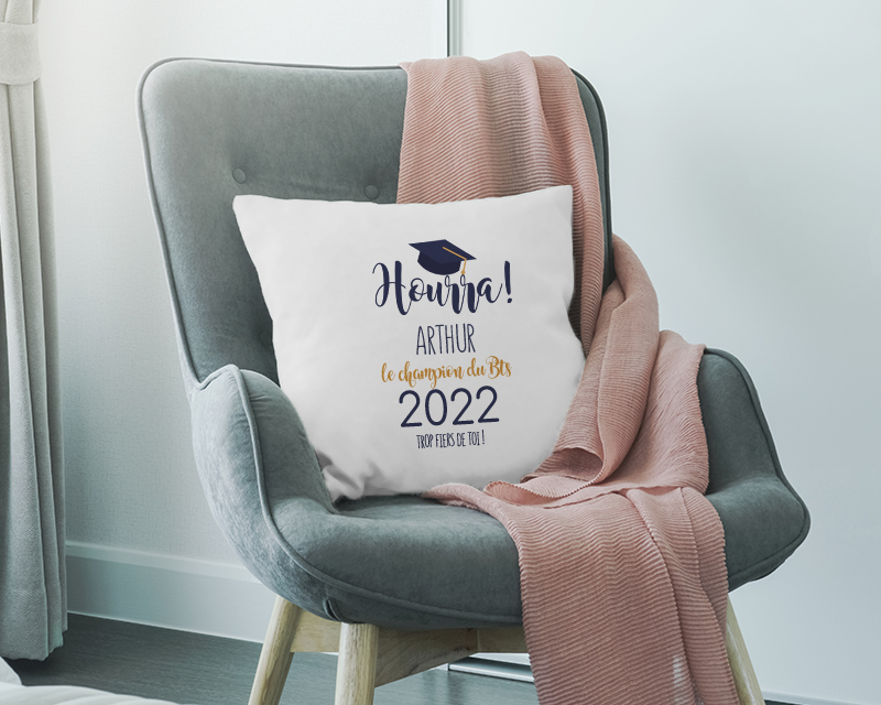 Coussin personnalisable diplôme