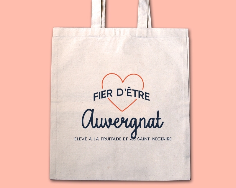 Tote bag personnalisable - Fier d'être Auvergnat