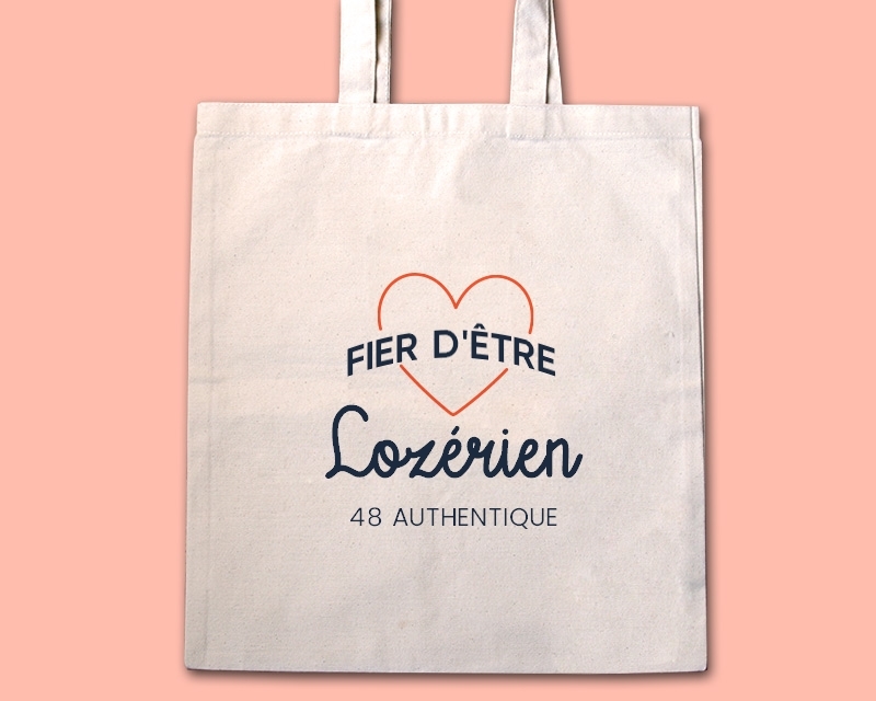 Tote bag personnalisable - Fier d'être Lozérien