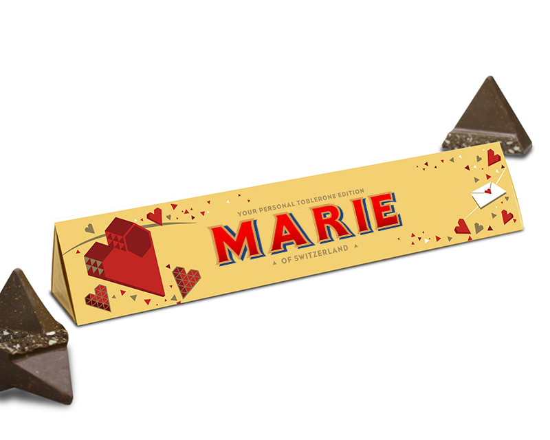Toblerone personnalisé Love