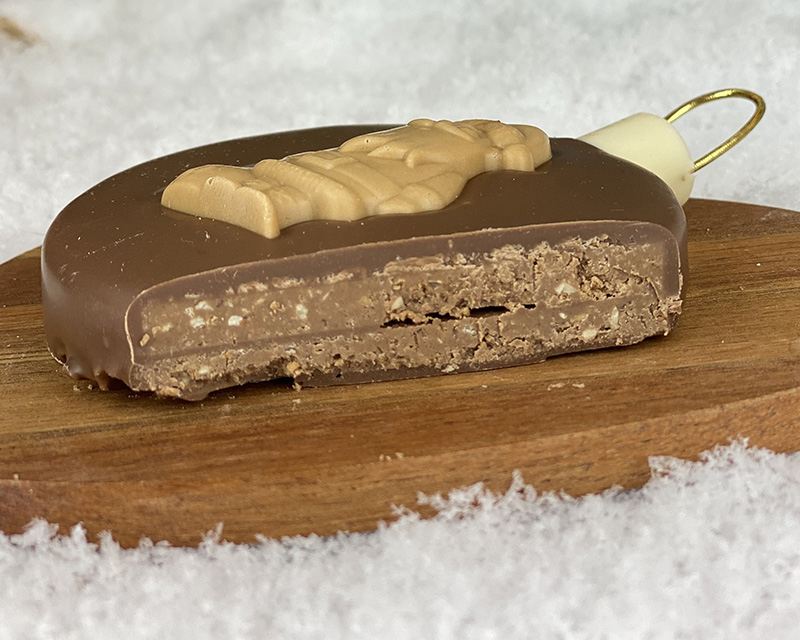 Boule de Noël personnalisée en chocolat