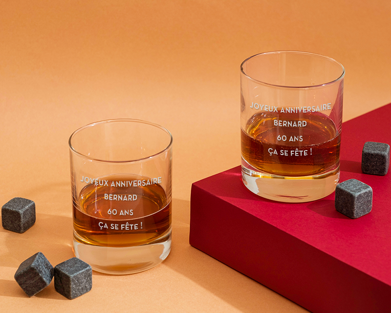 Verre à Whisky Personnalisable - Message