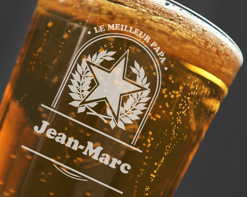 Verre à bière personnalisé
