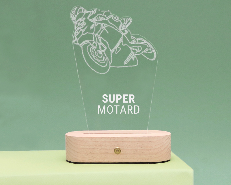 Lampe 3D personnalisée - Moto
