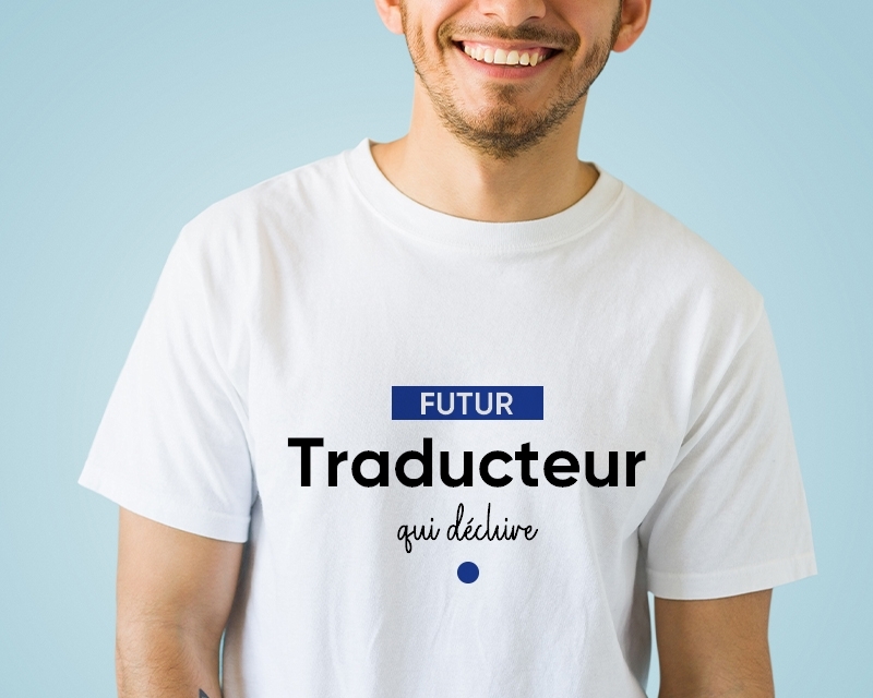 T-shirt Homme personnalisable - Futur traducteur