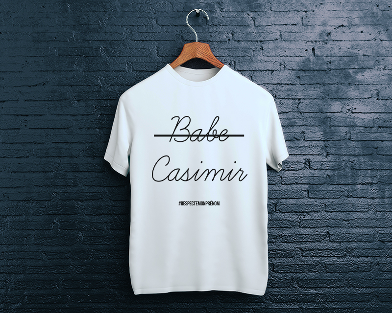 Tee shirt personnalisé homme - Respect My Name