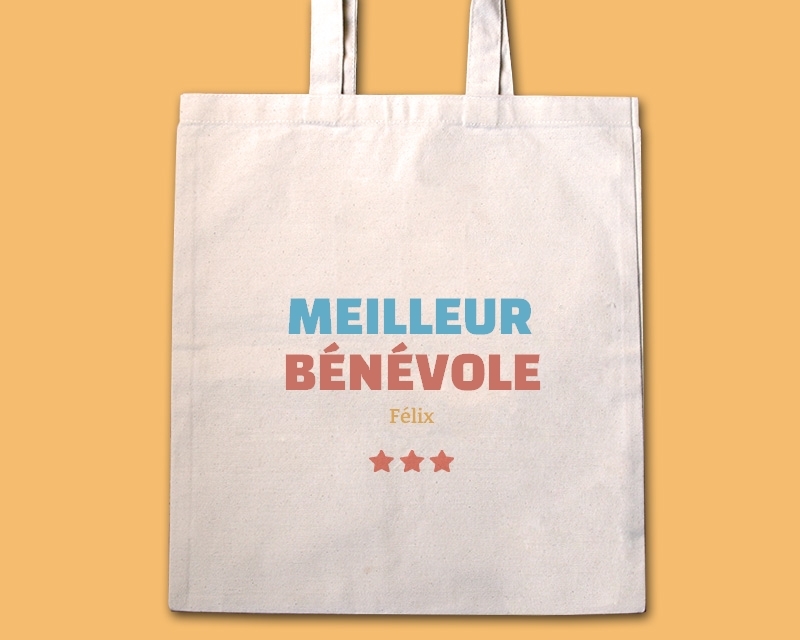 Tote bag personnalisable - Meilleur Bénévole