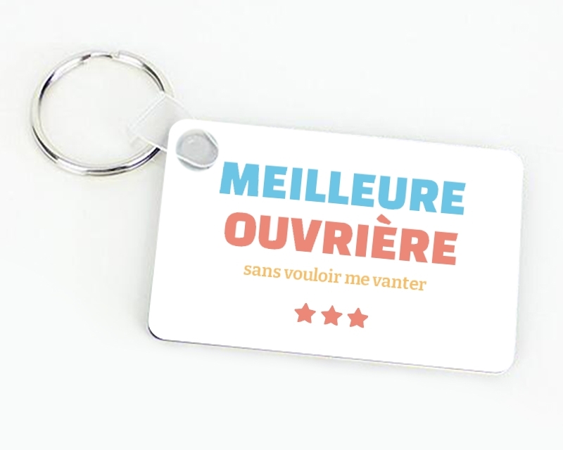 Porte-clef à personnaliser - Meilleure Ouvrière