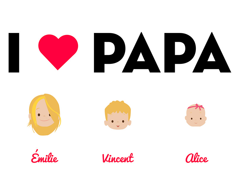 Tablier I Love Papa