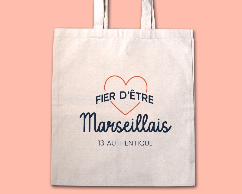Tote bag personnalisable - Fier d'être Marseillais