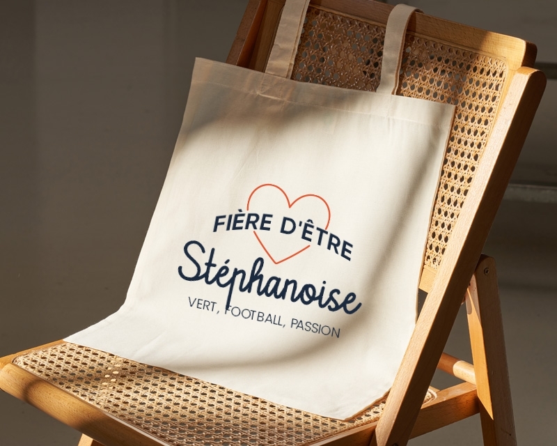 Tote bag personnalisable - Fière d'être Stéphanoise