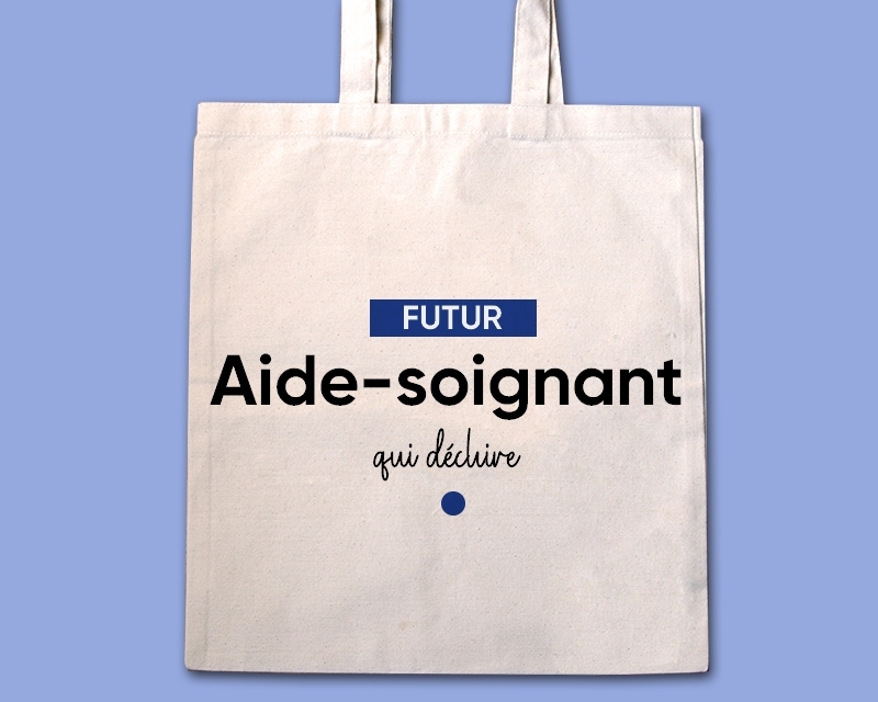 Tote bag personnalisable - Futur aide-soignant