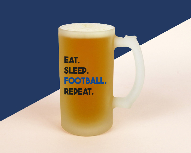 Chope de bière personnalisée - Message Football
