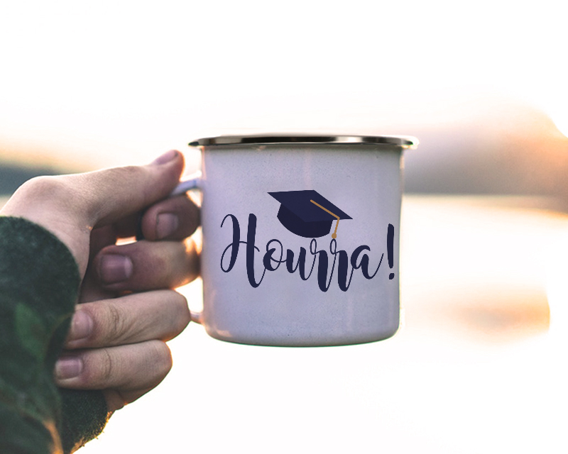 Mug émaillé Personnalisable - Du diplômé