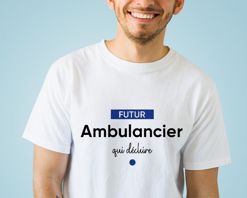 Tee-shirt Homme personnalisé - Futur ambulancier