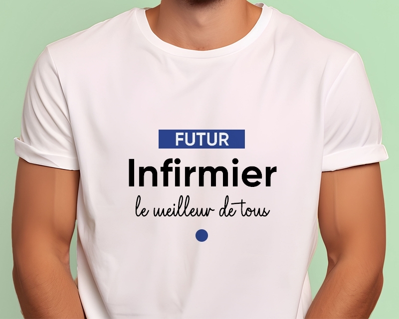 Tee shirt personnalisé homme - Futur infirmier