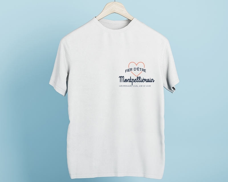 Tee-shirt Homme personnalisable - Fier d'être Montpelliérain