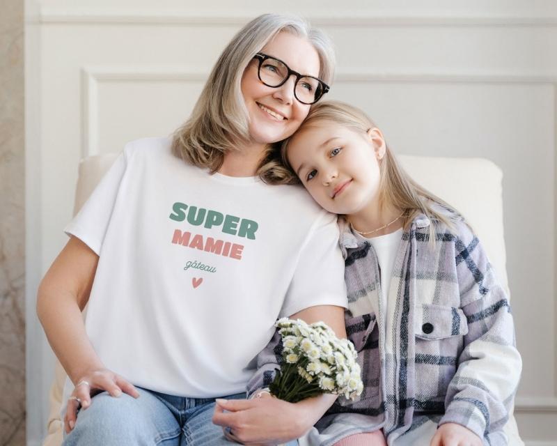 Tee shirt personnalisé femme - Super Mamie