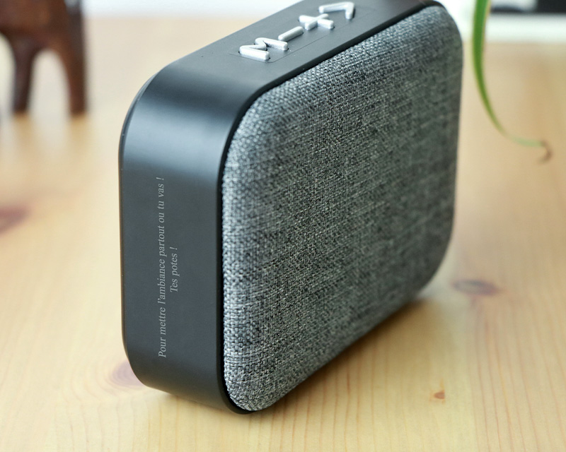 Enceinte Bluetooth en tissu