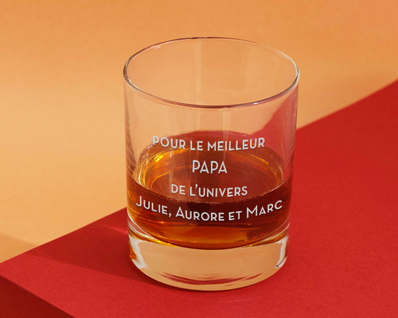 Verre à Whisky Personnalisable - Message