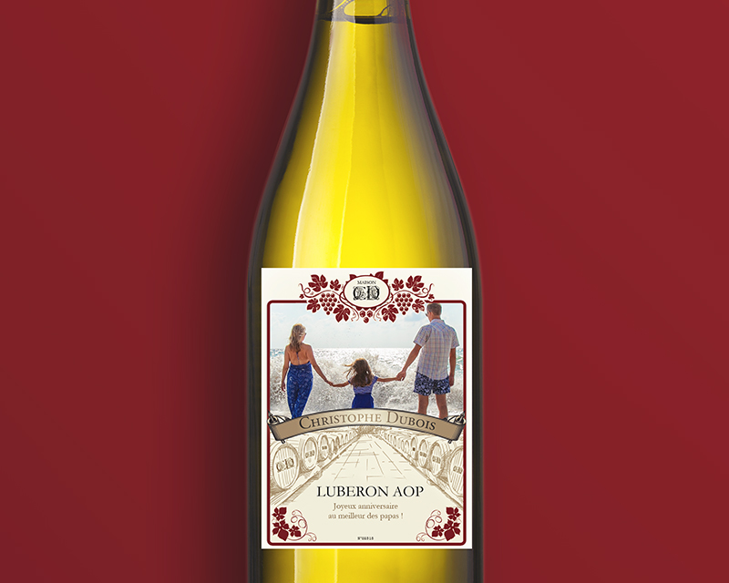 Bouteille de vin blanc AOP Luberon - Classique photo