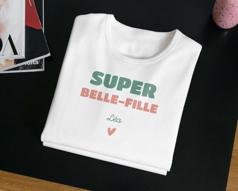 Tee shirt personnalisé femme - Super Belle-Fille