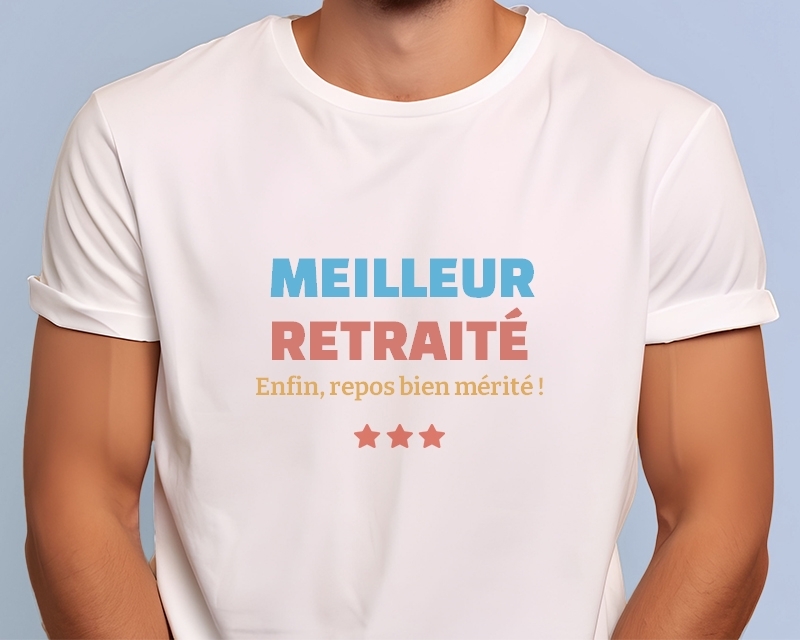 T-shirt Homme à personnaliser - Meilleur Retraité