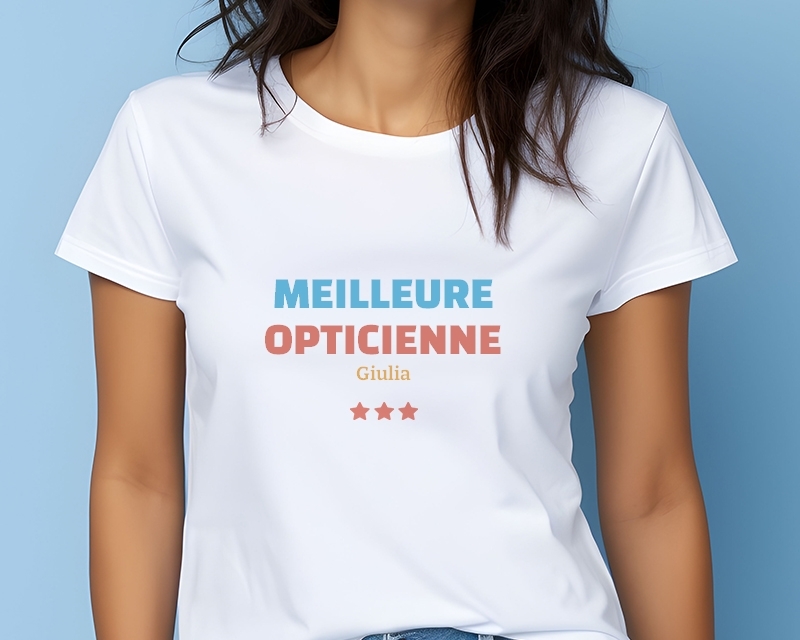 T-shirt Femme personnalisable - Meilleure Opticienne