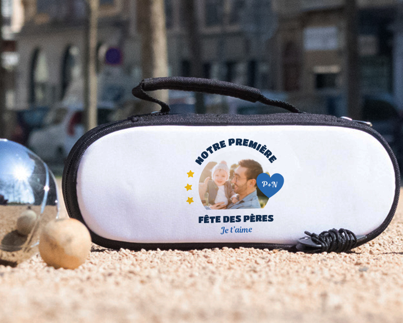 Sacoche de pétanque personnalisée papa première fête des pères